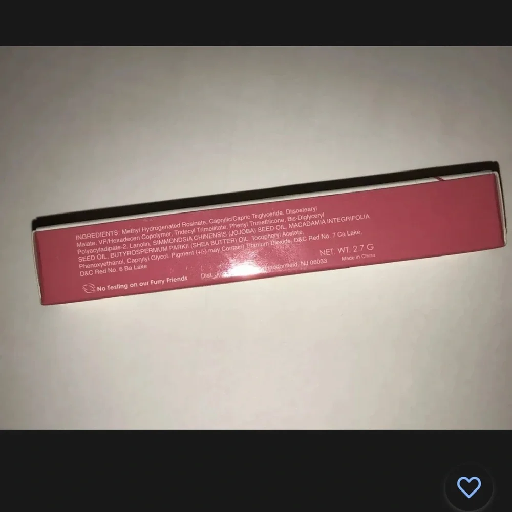 Jing Ai Lipstick PINK STAR Velvet Shine Jewel Light Stain Balm‎